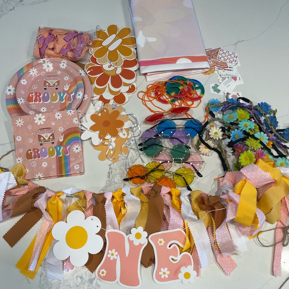 One Groovy Baby 1st Birthday Party Supplies